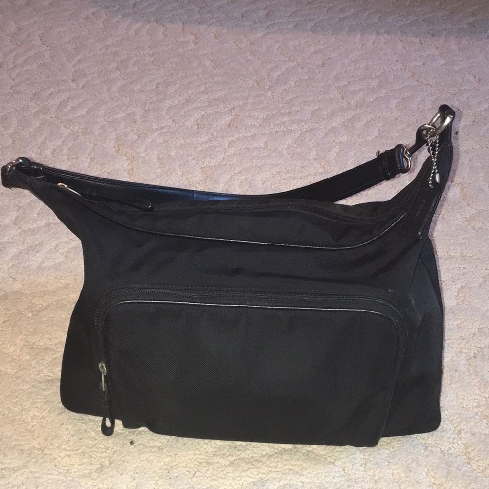 Coach Black Nylon Shoulder Bag